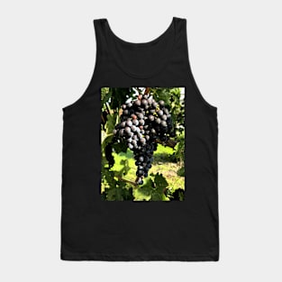 A ripe cluster of sweet and delicious merlot grapes. Tank Top